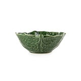 Candlelight Green Leaf Bowl - 17.5cm