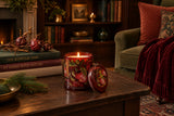 Candlelight 12cm Scented Glass Candle Jar - Forest Pine & Pomegranate