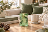 Candlelight 12cm Scented Glass Candle Jar - Winter Fir & Mistletoe