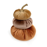 Candlelight 23cm Stacking Velour Pumpkin Cushion