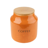 Candlelight Tomato Coffee Storage Jar - Orange