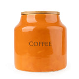 Candlelight Tomato Coffee Storage Jar - Orange