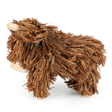 Candlelight 40cm x 30cm Wooden Twig Highland Cow