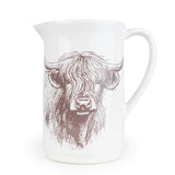 Candlelight 18.5cm Serving Jug - Highland Cow