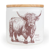 Candlelight Tea Storage Jar - Highland Cow