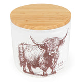 Candlelight Tea Storage Jar - Highland Cow