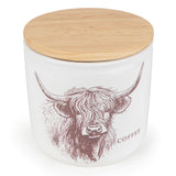 Candlelight Coffee Storage Jar - Highland Cow
