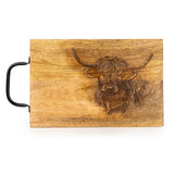 Candlelight Chopping Board - Highland Cow