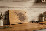 Candlelight Chopping Board - Highland Cow