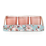 Candlelight Set Of 3 Scented Votive Candles - Cherry Blossom & Sakura