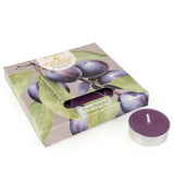 Candlelight Set Of 9 Scented Tealights - Damson & Patchouli Flower