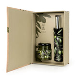 Candlelight Scented Room Spray & Glass Candle Jar Gift Set - Olive Vine & Thyme