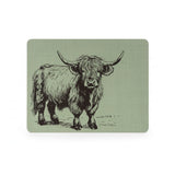 Candlelight Set Of 4 Placemats - Highland Cow