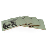 Candlelight Set Of 4 Placemats - Highland Cow