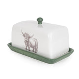 Candlelight Highland Cow Butter Dish