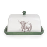Candlelight Highland Cow Butter Dish