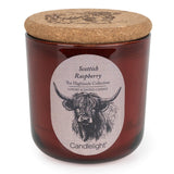 Candlelight Highland Cow Candle Jar - Scottish Raspberry