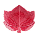 Candlelight 16cm Ceramic Fig Leaf Shaped Bowl - Plum