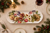 Candlelight 52cm Rectangular Ceramic Serving Platter - Fig & Pomegranate