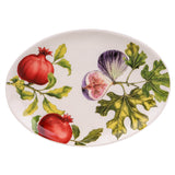 Candlelight 26cm Oval Ceramic Serving Plate - Fig & Pomegranate