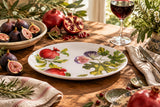 Candlelight 26cm Oval Ceramic Serving Plate - Fig & Pomegranate