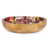 Candlelight 30cm Mango Wood Serving Bowl - Fig & Pomegranate