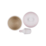 Le Creuset Stoneware 2.3L Pet Food Storage Jar with Scoop - Shell Pink