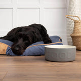 Scruffs Classic 19cm Stoneware Pet Food Bowl - Grey