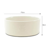 Scruffs Icon 19cm Stoneware Pet Food Bowl - Cream