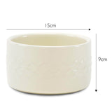 Scruffs Icon 15cm Stoneware Pet Water Bowl - Cream
