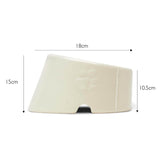 Scruffs Icon 18cm Stoneware Flat Faced Pet Food Bowl - Cream