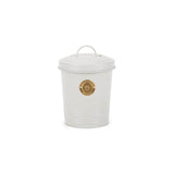 Scruffs 2 Litre Steel Pet Food Storage Cantina with Lid - Light Grey