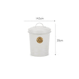 Scruffs 2 Litre Steel Pet Food Storage Cantina with Lid - Light Grey