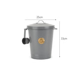 Scruffs 7Ltr Steel Pet Storage Cantina with Lid - Grey