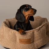 Scruffs Boucle 45cm Round Cat Bed - Desert Brown