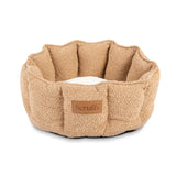 Scruffs Boucle 45cm Round Cat Bed - Desert Brown