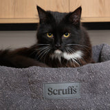 Scruffs Boucle 45cm Round Cat Bed - Slate Grey