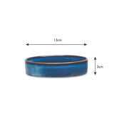 Scruffs Reactive Glaze 13cm Stoneware Pet Saucer - Midnight Blue