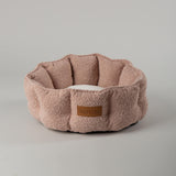 Scruffs Boucle 45cm Round Cat Bed - Blush Pink