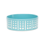 Scruffs Aztec 19cm Stoneware Pet Bowl - Turquoise Blue