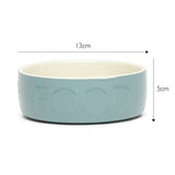 Scruffs Classic 13cm Stoneware Pet Food Bowl - Sage Green