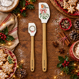 Eddingtons Set Of 2 Christmas Spatula Set - Assorted Robin