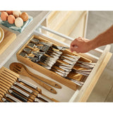 Joseph Joseph DrawerStore Bamboo Tiered Cutlery Organiser
