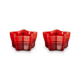 Le Creuset Stoneware Set of 2 Star Ramekins - Cerise