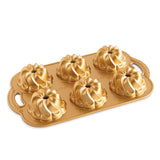 Nordic Ware Pirouette Bundtlette Pan - Gold