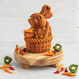 Nordic Ware 10-Cup Bunny In A Basket 3D Cake Pan - Toffee