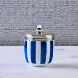 Bia International Porcelain Egg Coddler - Blue Stripe