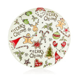 Premier Christmas 27cm Round Ceramic Christmas Plate