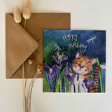 Alex Clark Card - Out At Night Cat