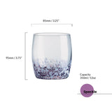 Anton Studio Designs 4-Piece 350ml DOF Glass Tumblers - Speckle